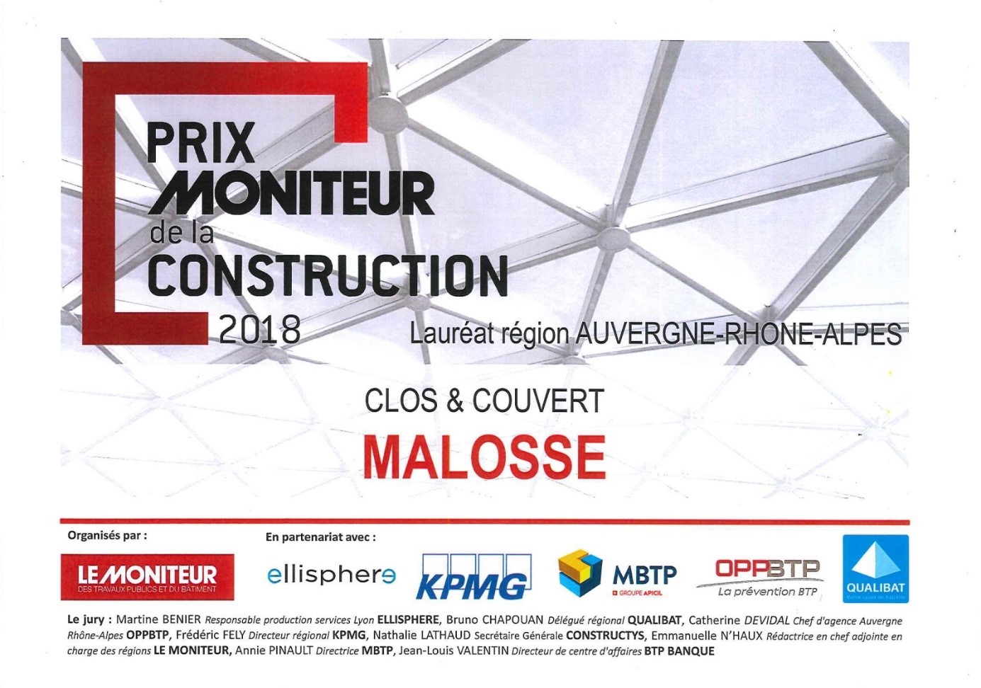 Certifications En Bâtiment | Prix moniteur De La Construction | Malosse